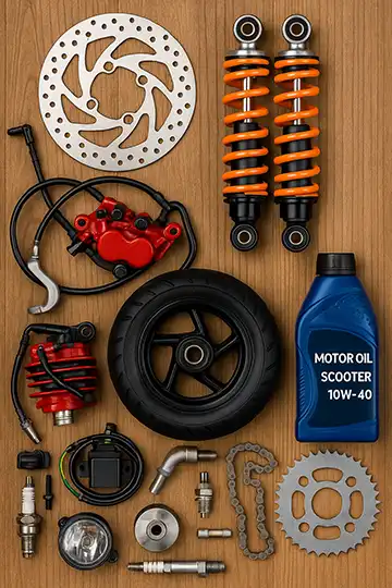 Pieces pour scooters et motos legeres 1