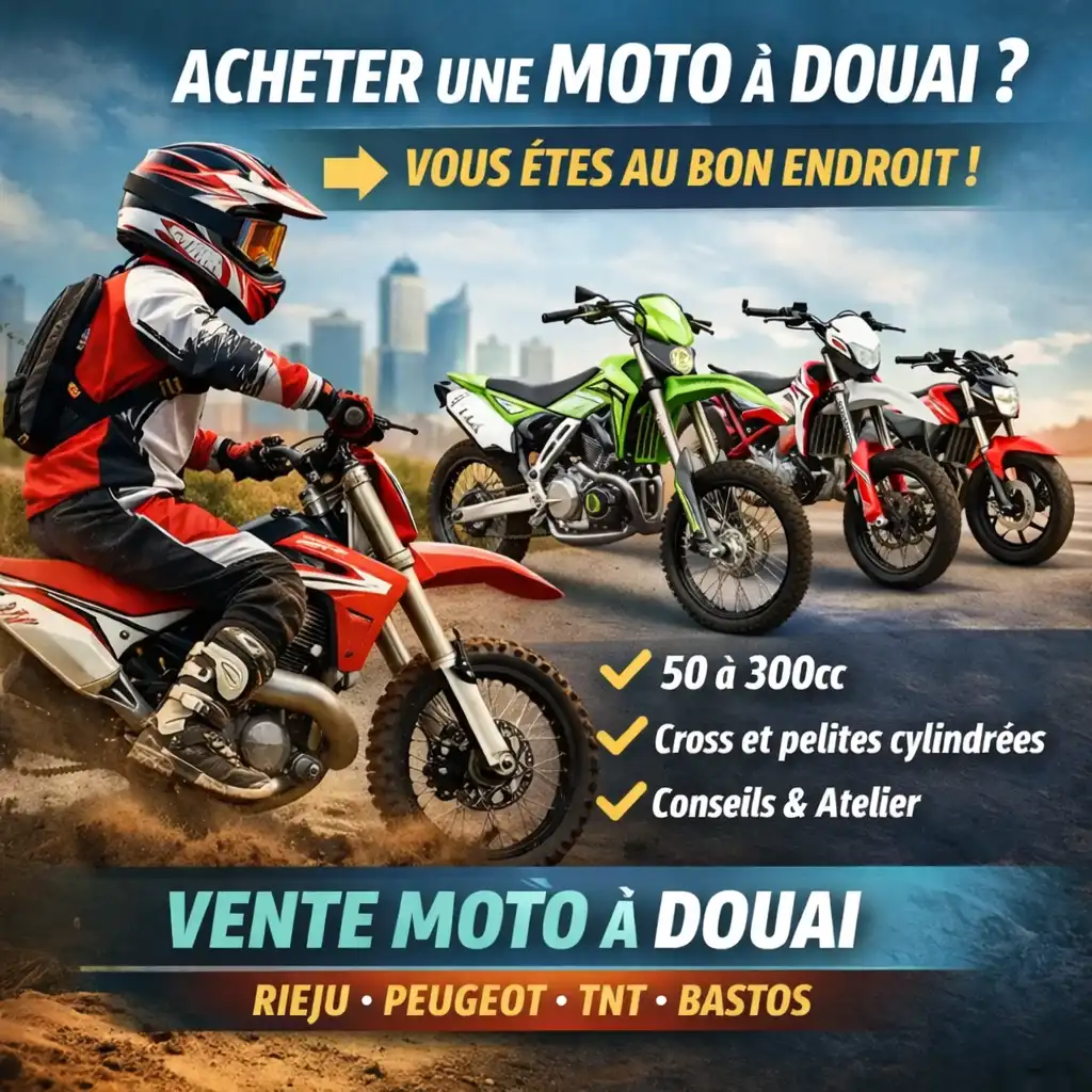 Vente de motos a Douai et Sin le Noble