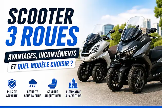 Lire la suite à propos de l’article Scooter 3 roues : avantages, inconvénients et quel modèle choisir ?