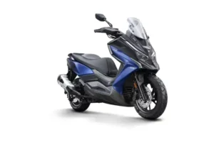 kymco dtx360 noir et bleu mat