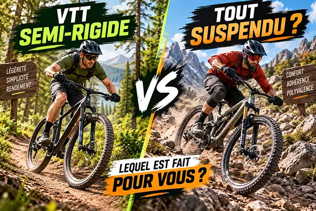 VTT semi rigide ou tout suspendu lequel choisir