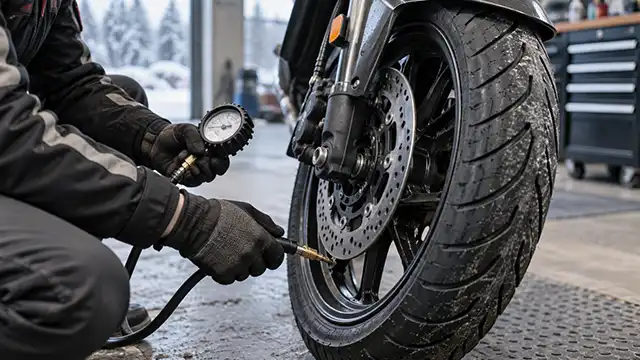 Quelle pression mettre dans ses pneus moto ou scooter en hiver