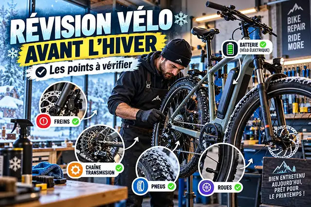 Révision vélo avant l’hiver à Douai que vérifier